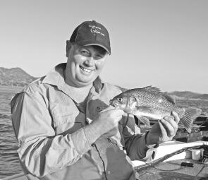 Chris Ingle with a Glenbawn bass on a Taylor Made lure.